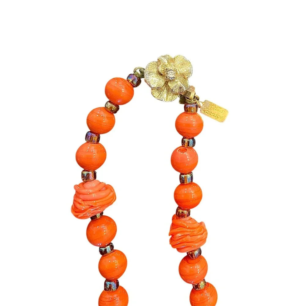 Hattie‎ Carnegie Glass Bead Necklace